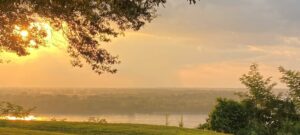 View of the Mississippi River from rear of property